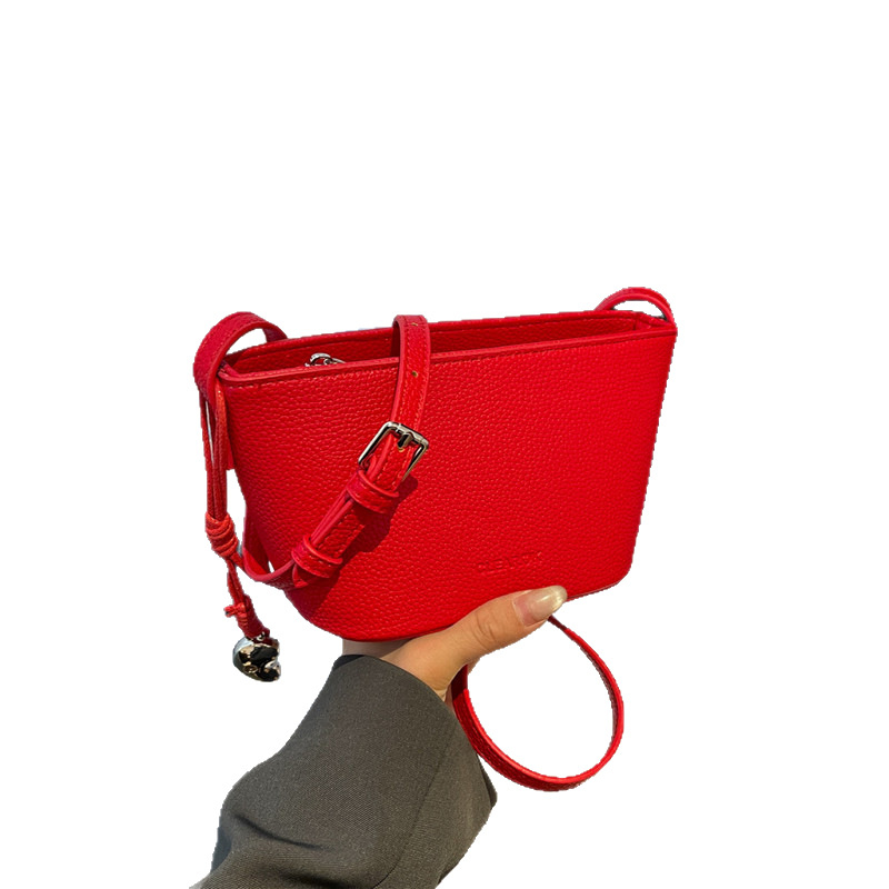 Ženska bucket torba s crossbody remenom, ljetni trend, 2025 novi stil, lagani luksuz, nišni dizajn