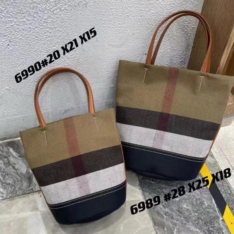 Ženska kožna bucket torba s prugastim patchworkom, na rame