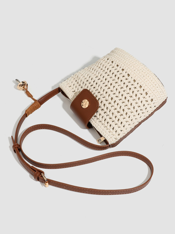 Nanfeng Chion Coast bucket torba za žene, ljeto 2025, pletena crossbody mala torba