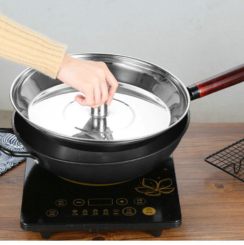 Grilă de abur din oțel inoxidabil pentru wok și vas de aburi, construcție mai groasă, accesoriu bucătărie