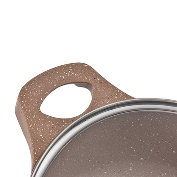 Set de 10 oale pentru supă din piatră Maifan, design marmorat, turnare die-casting