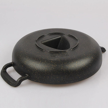 Oală cu abur pentru cap de pește din aliaj de aluminiu întărit, Gust original, oală cu abur pentru hot pot, compatibil cu combustibil pe bază de alcool