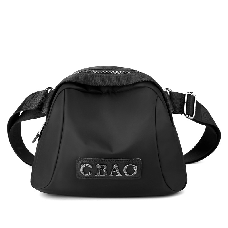 Najlon torbica za žene s retro dizajnom slova, crossbody preko ramena, školjkastog oblika, velika kapaciteta