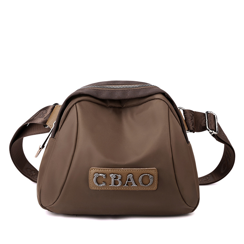 Najlon torbica za žene s retro dizajnom slova, crossbody preko ramena, školjkastog oblika, velika kapaciteta