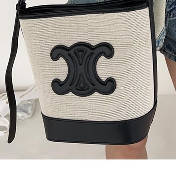 Ženska torba Arc de Triomphe, 2025 novi model, retro stil, platnena bucket torba s velikom kapacitetom, s jednom naramenicom