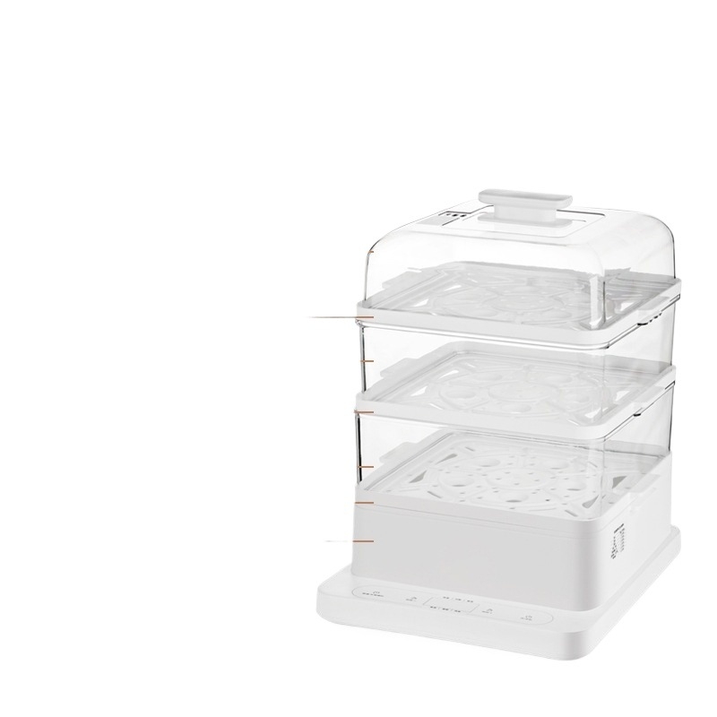 Aburitor electric pentru uz casnic, trei niveluri, capacitate mare, multifunctional, placă de încălzire din oțel inox, control tactil, 220 V