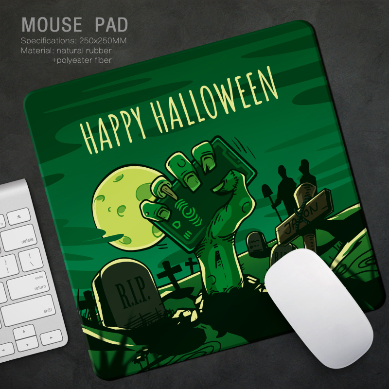 Halloween pad ποντικιού, διπλής όψεως επιφάνεια γραφείου σε στυλ ελαιογραφίας, 260×210 mm
