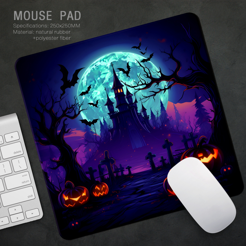 Halloween pad ποντικιού, διπλής όψεως επιφάνεια γραφείου σε στυλ ελαιογραφίας, 260×210 mm
