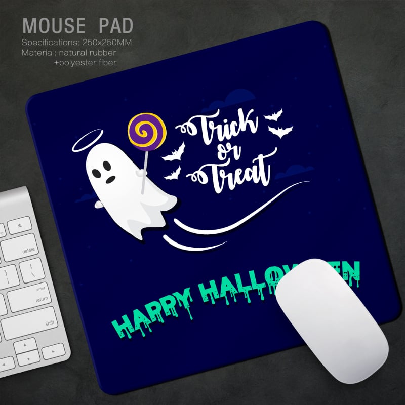 Halloween pad ποντικιού, διπλής όψεως επιφάνεια γραφείου σε στυλ ελαιογραφίας, 260×210 mm