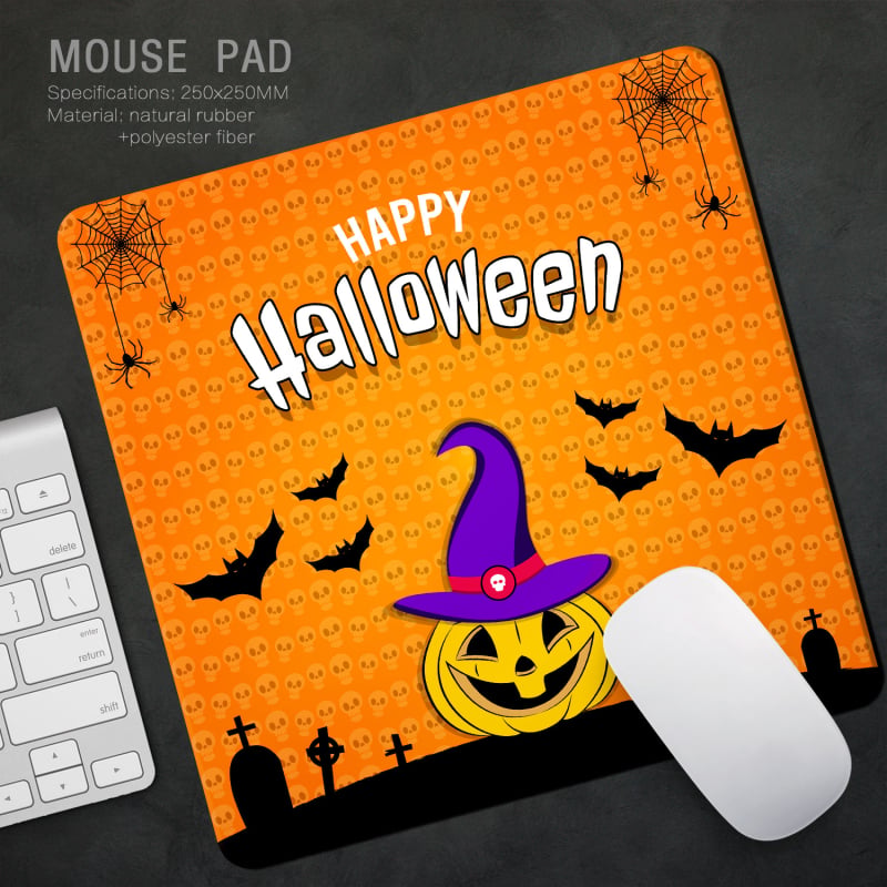 Halloween pad ποντικιού, διπλής όψεως επιφάνεια γραφείου σε στυλ ελαιογραφίας, 260×210 mm