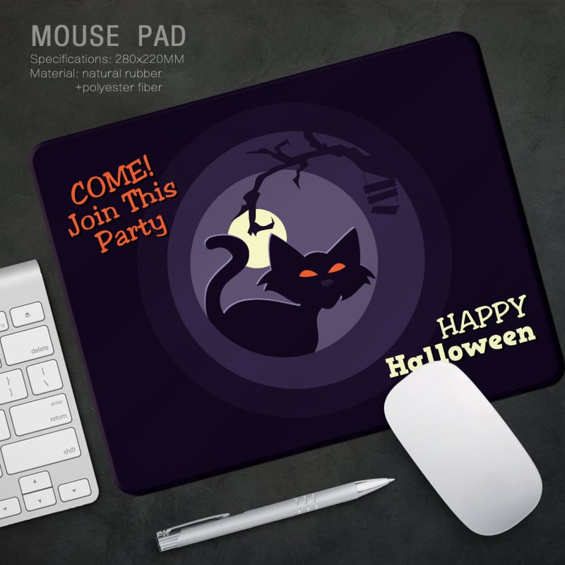 Halloween pad ποντικιού, διπλής όψεως επιφάνεια γραφείου σε στυλ ελαιογραφίας, 260×210 mm