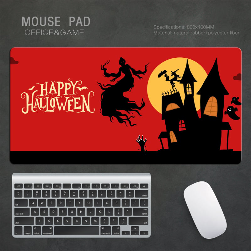 Halloween pad ποντικιού, διπλής όψεως επιφάνεια γραφείου σε στυλ ελαιογραφίας, 260×210 mm