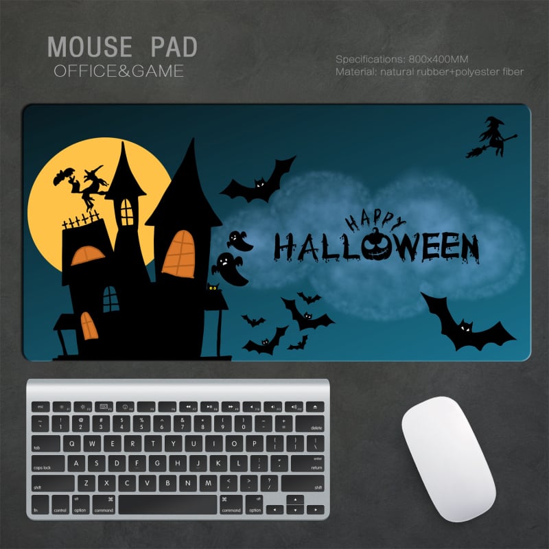 Halloween pad ποντικιού, διπλής όψεως επιφάνεια γραφείου σε στυλ ελαιογραφίας, 260×210 mm