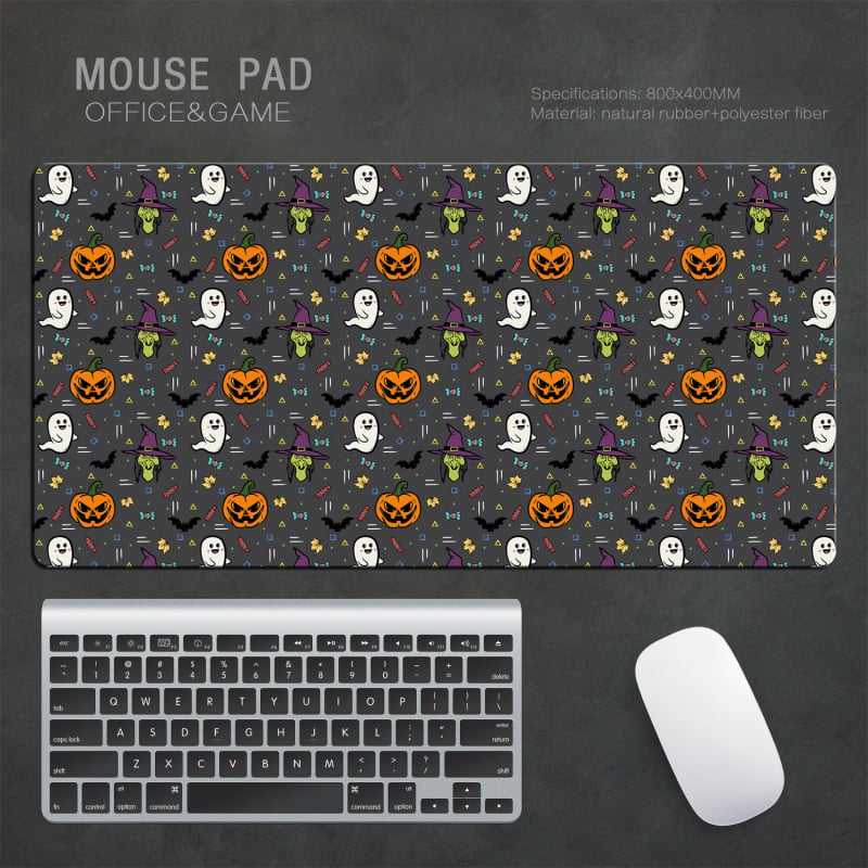Halloween pad ποντικιού, διπλής όψεως επιφάνεια γραφείου σε στυλ ελαιογραφίας, 260×210 mm