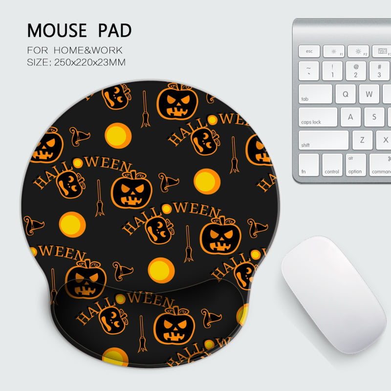 Halloween pad ποντικιού, διπλής όψεως επιφάνεια γραφείου σε στυλ ελαιογραφίας, 260×210 mm