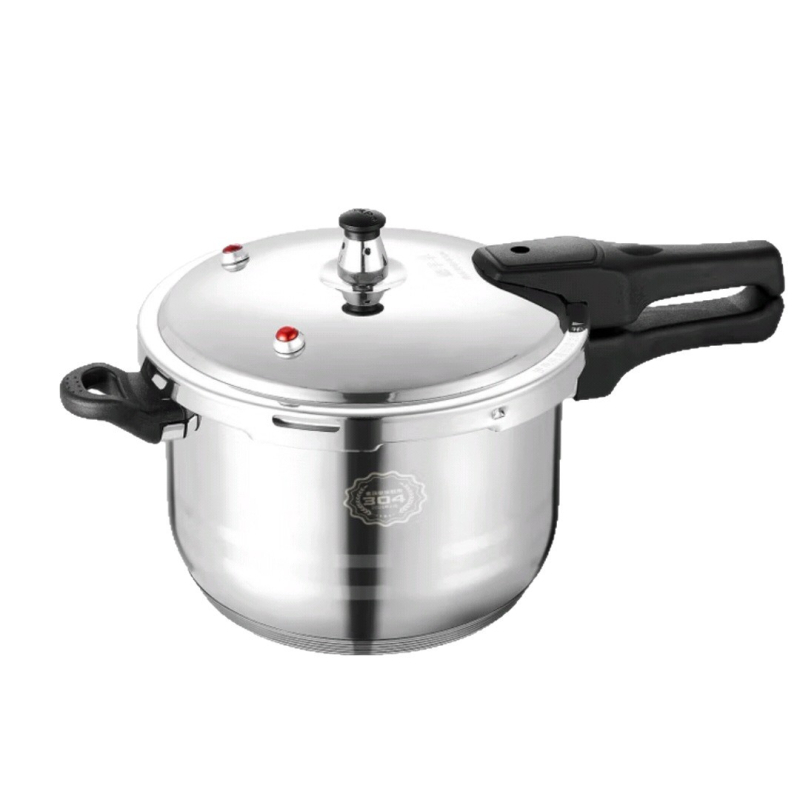 Delos oală sub presiune din oțel inox 304, 22 cm, pentru uz casnic, corp îngroșat, rezistentă la explozie, sigură și sănătoasă, durabilă în exterior