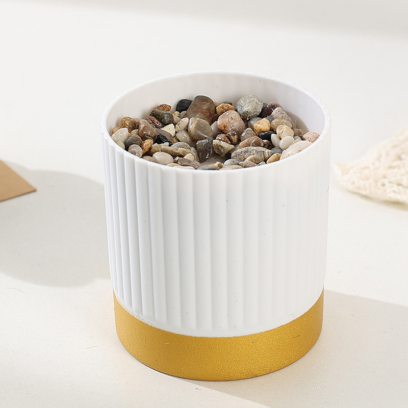 Ghiveci din plastic în stil Nordic, cu substrat din spumă florală pentru flori artificiale și suculente, mini vază de birou
