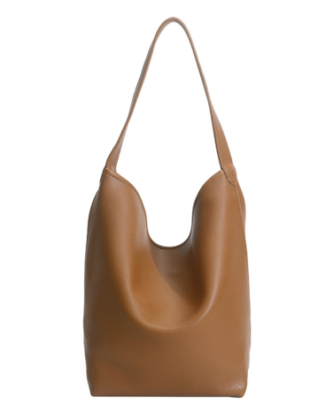 Korejskog stila casual bucket torba od PU s velikim kapacitetom, jednobojna, gradski stil