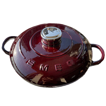 SM Smee EG Oală emailată pentru fructe de mare, vas din fontă pentru supe, 26 cm, 2.2 L