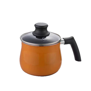 Oală emailată de uz casnic: vas caserolă, ceainic de cafea și tigaie — vas de gătit multifuncțional, o singură oală pentru mai multe utilizări, compatibil cu gaze și plite cu inducție