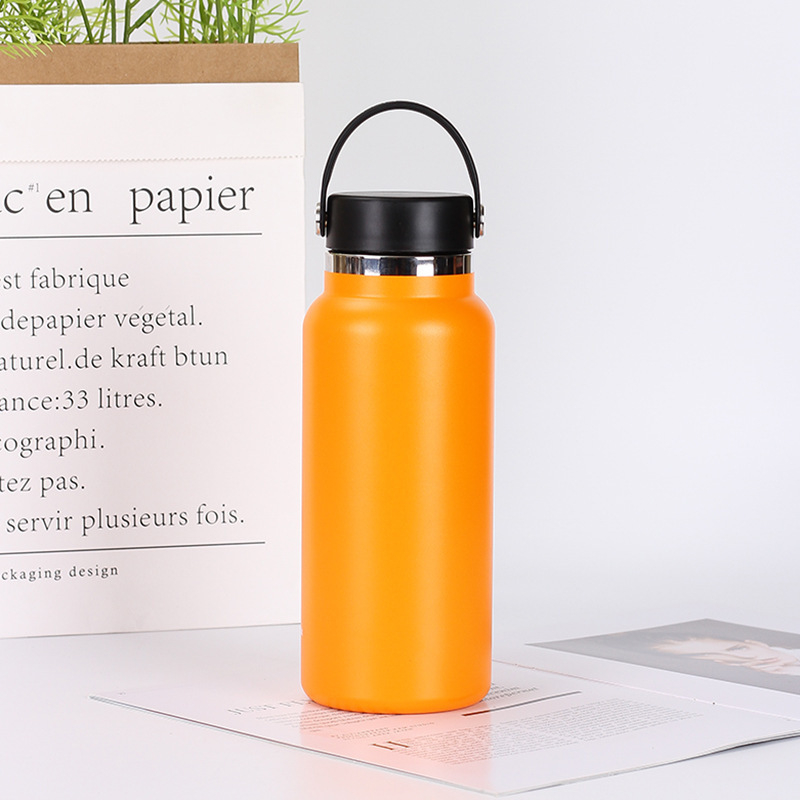 Termos izolat din oțel inoxidabil, 32 oz, pentru activități în aer liber — interior 304, exterior 201, capac filet, gravură personalizabilă