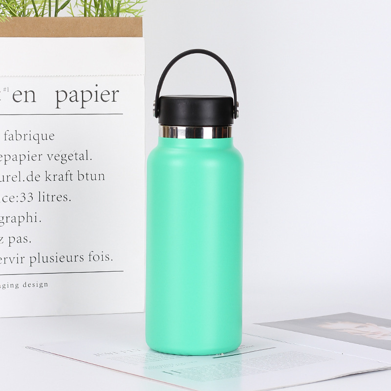 Termos izolat din oțel inoxidabil, 32 oz, pentru activități în aer liber — interior 304, exterior 201, capac filet, gravură personalizabilă