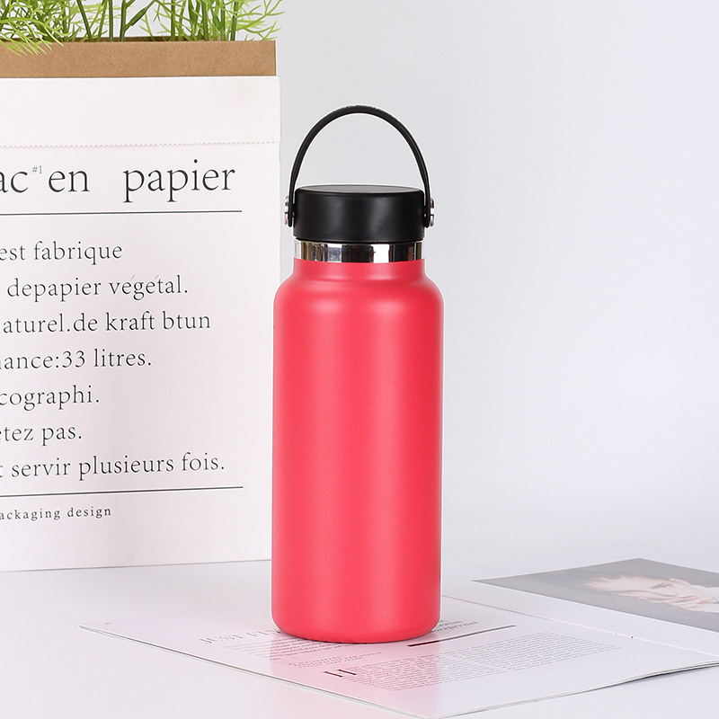 Termos izolat din oțel inoxidabil, 32 oz, pentru activități în aer liber — interior 304, exterior 201, capac filet, gravură personalizabilă