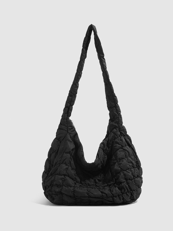 Korejski model Ins: plisirana tote torba s oblacnim dizajnom, velika kapacitet, crossbody torba s jednom naramenicom, nišni dizajn, quilted dumpling torba