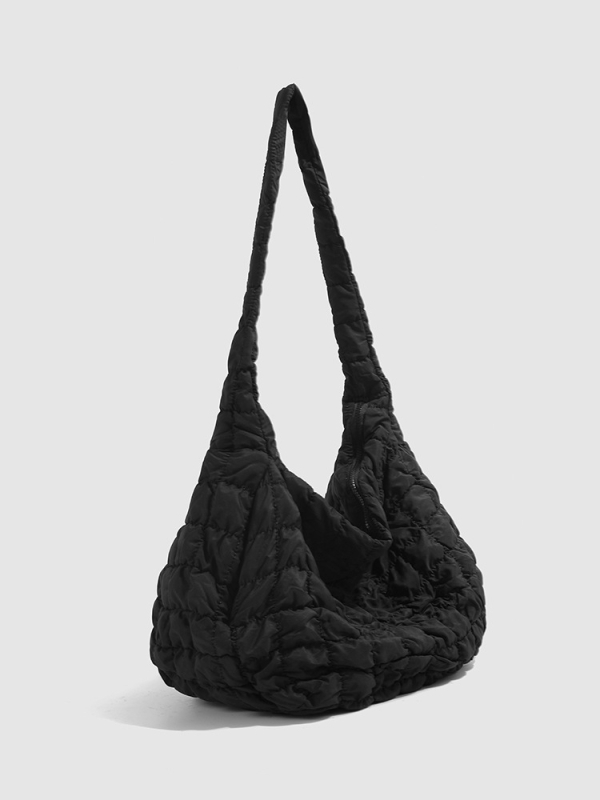 Korejski model Ins: plisirana tote torba s oblacnim dizajnom, velika kapacitet, crossbody torba s jednom naramenicom, nišni dizajn, quilted dumpling torba