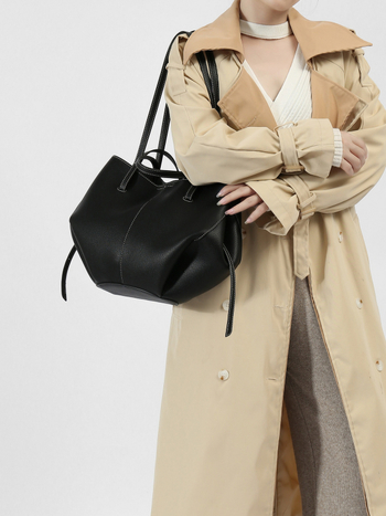Torba s uzorkom lychee, oblik krila, velika kapaciteta bucket bag, svakodnevna moderna torba