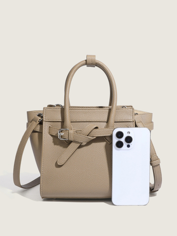 Ženska torba velikog kapaciteta, jednobojna, moderna i luksuzna, dizajn s krilima, preko ramena ili crossbody, bijela
