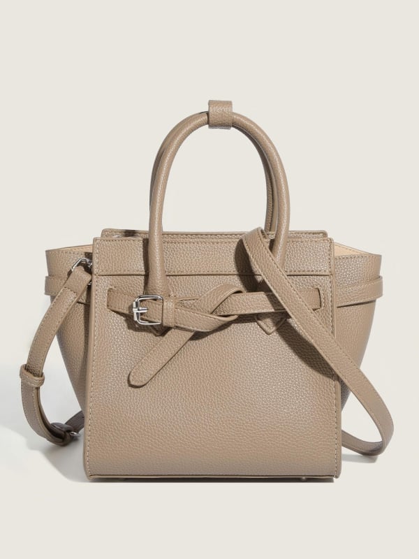 Ženska torba velikog kapaciteta, jednobojna, moderna i luksuzna, dizajn s krilima, preko ramena ili crossbody, bijela