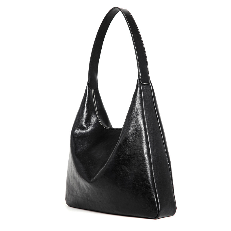 Ženska torbica od prve klase teleće kože, modni retro crossbody, mekana kožna tote, velik kapacitet, svakodnevna torba preko ramena
