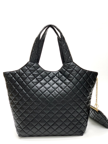 Yangshulin quilted tote torba, velika kapaciteta PU, ručno nošenje