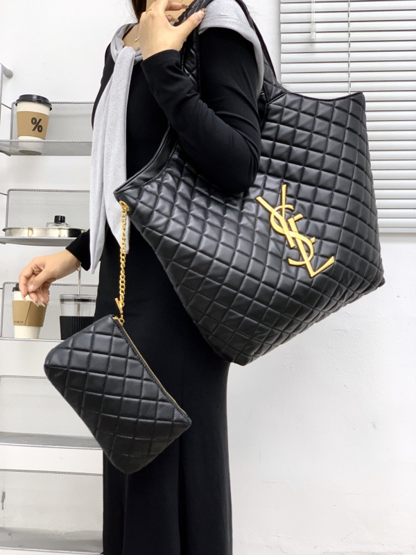 Yangshulin quilted tote torba, velika kapaciteta PU, ručno nošenje