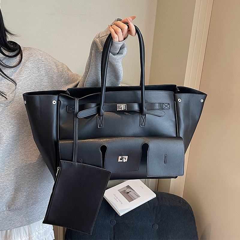 Unisex PU kožna Tote torba sa zatvaračem, XL kapacitet, naramenica, ljeto 2025