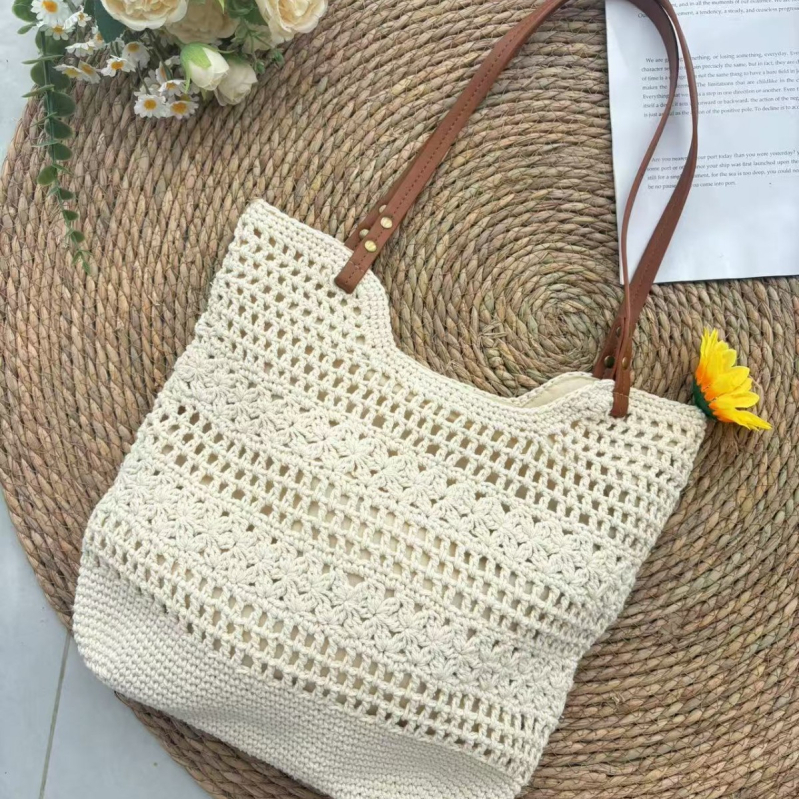 Pamuk Tote torba, velika kapaciteta, tkanina, dvije naramenice, gradski minimalistički stil, svakodnevna upotreba