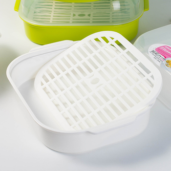 Cutie de aburi pentru microunde cu capac, inserție din plastic, capacitate mare, de calitate alimentară, rezistentă la temperaturi înalte