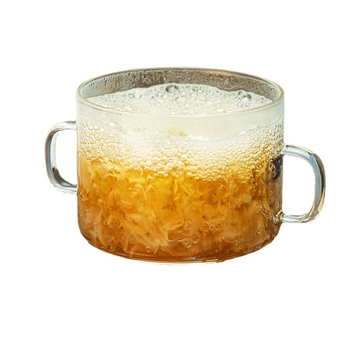 Oală din sticlă borosilicată de înaltă rezistență, pentru flacăra deschisă și cuptorul cu microunde, transparentă, 1.1–2 L, pentru supe și gătit sănătos
