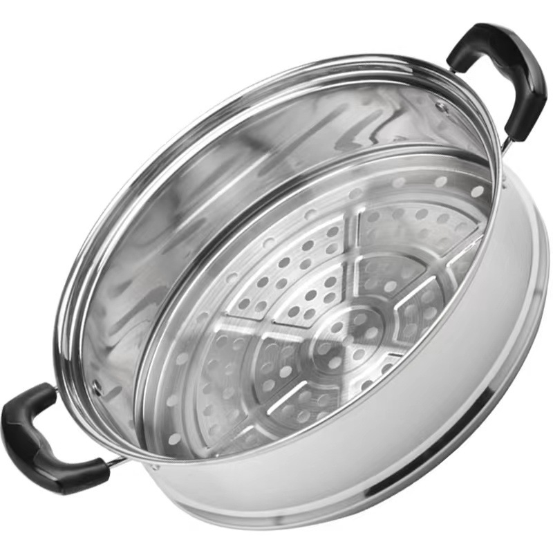 Raft de abur din oțel inoxidabil, înălțat, pentru uz casnic – sistem de abur multifuncțional, compatibil cu oala de lapte și oala electrică, mic raft de abur, coș pentru wok