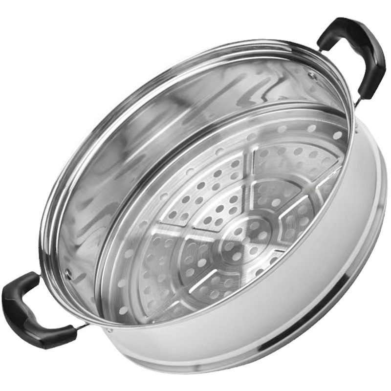 Raft de abur din oțel inoxidabil, înălțat, pentru uz casnic – sistem de abur multifuncțional, compatibil cu oala de lapte și oala electrică, mic raft de abur, coș pentru wok