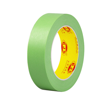 Bandă verde de mascare pentru pereți, cu aderență redusă, fără urme, desprindere manuală, din hârtie japoneză, potrivită pentru vopsea latex și separarea culorilor