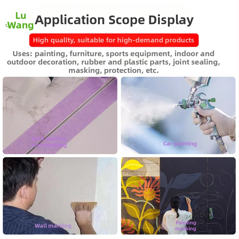 Bandă washi mov DIY pentru vopsire auto și decorare – mascare, separare a culorilor și bandă pentru linii