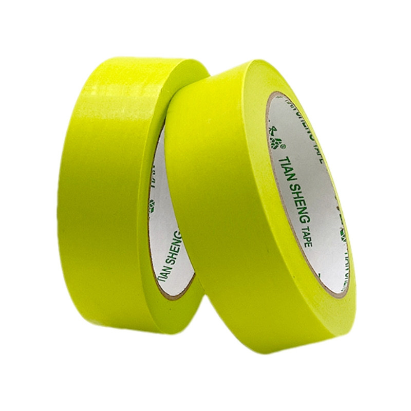 Bandă de mascare pentru pereți exteriori, bandă din hârtie Washi pentru vopsea cu aspect de piatră, culoare verde-măr, aderență mare, pe bază de apă