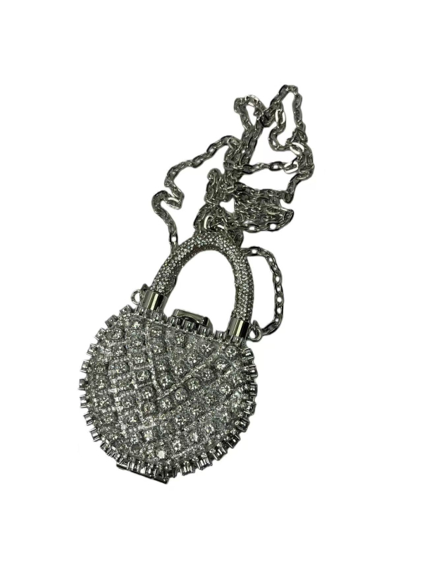 Clutch torbica sa kristalima, lančana traka, mini ženska torba, moderna i svestrana