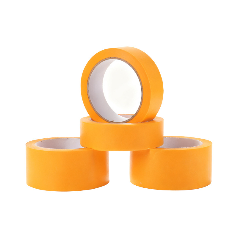 Bandă Washi pentru mascare, vopsire cu pulverizare și decorare, aderență ridicată, rezistență la căldură, galbenă, bandă de hârtie, lățimi 5–800 mm, lungime 30 m, rezistență la temperatură până la 150°C (scurtă durată) și 130°C (lungă durată)