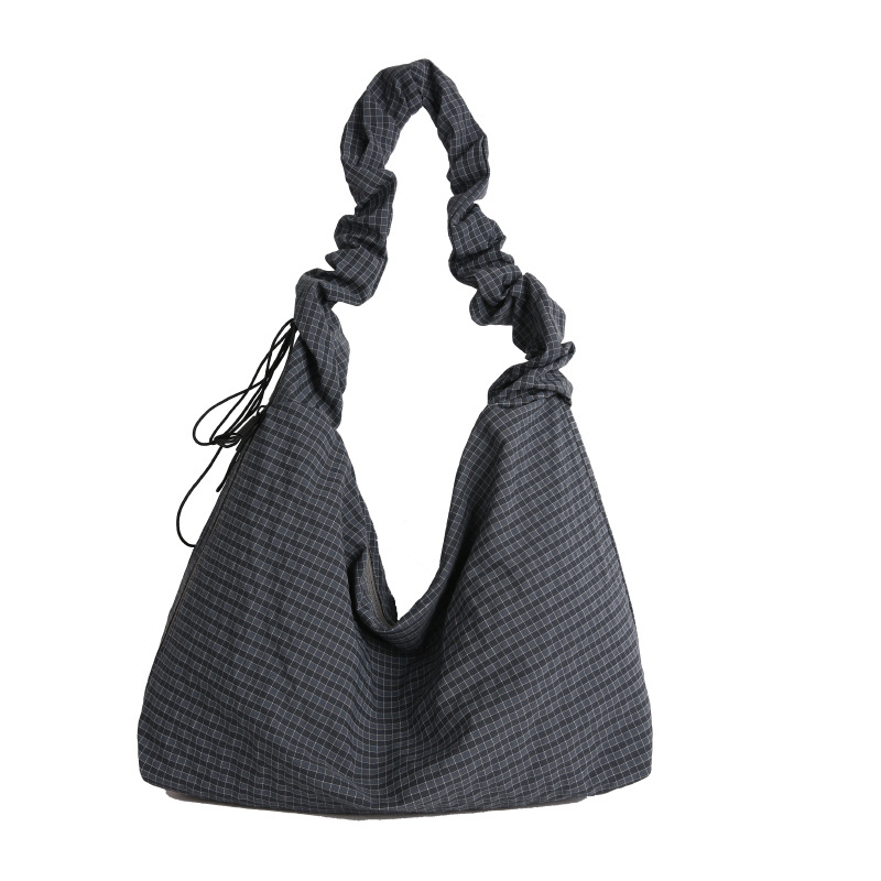 2025 nova ženska Puff torba s kariranim uzorkom, preko ramena i crossbody, velika kapaciteta, tote za svakodnevnu upotrebu, svestran modni cloud bag