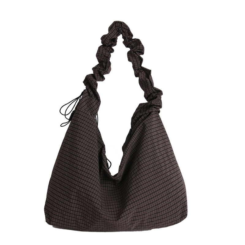 2025 nova ženska Puff torba s kariranim uzorkom, preko ramena i crossbody, velika kapaciteta, tote za svakodnevnu upotrebu, svestran modni cloud bag