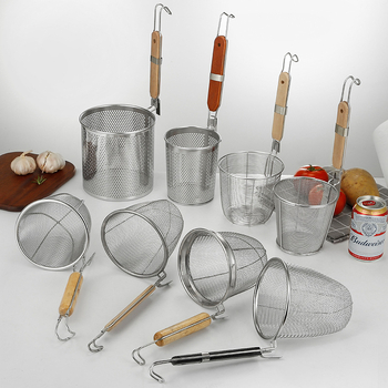 Colander din oțel inoxidabil cu plasă filtrantă pentru tăiței Malatang, mare