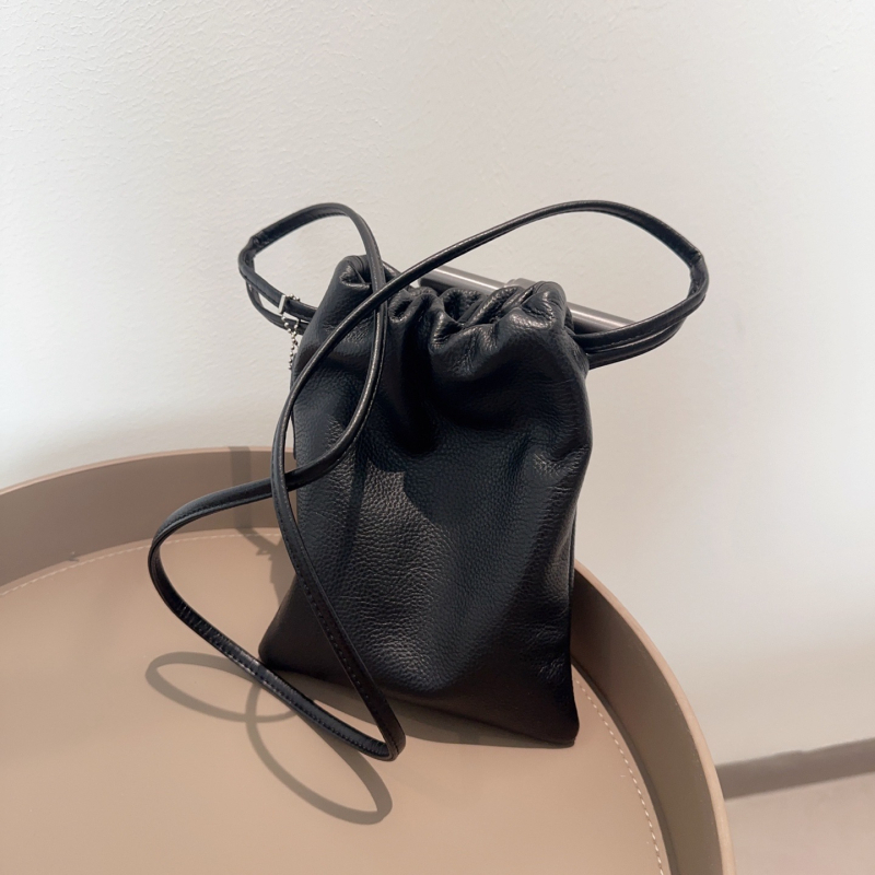 Nova kožna torbica za mobitel s plisiranjem i vezicom, mini crossbody torbica za žene